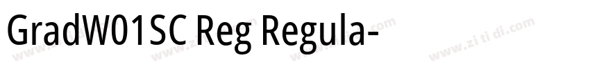GradW01SC Reg Regula字体转换